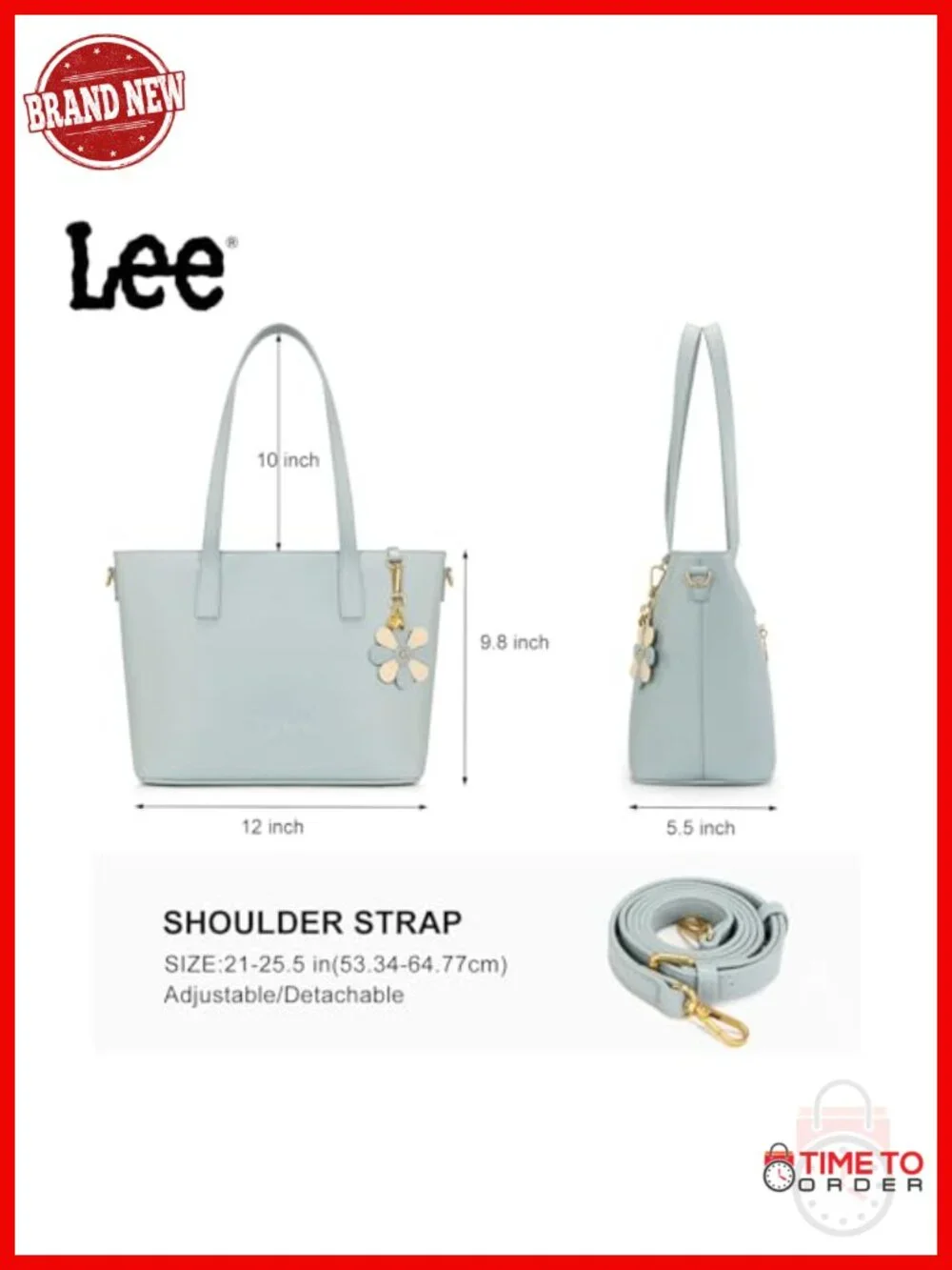 Large Tote Bag Fits 12